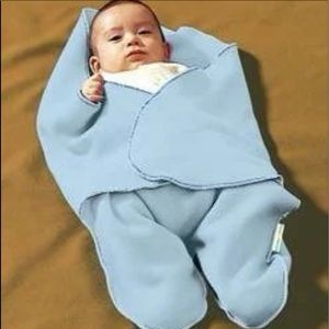 Bahama Baby Blue Fleece Step-in blanket wrap